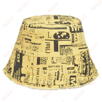 vintage newspaper printing summer hats